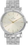 Titan Quartz Analog Silver Dial Stainless Steel Strap Watch For Men NN1639SM01