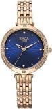 Titan Raga Showstopper Quartz Analog Blue Dial Metal Strap Watch For Women NS95266WM01