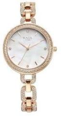 Titan Raga Showstopper Quartz Analog Mother of Pearl Dial Metal Strap Watch for Women NS95272WM01