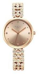 Titan Raga Showstopper Quartz Analog Rose Gold Dial Metal Strap Watch for Women NS95262WM01