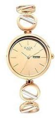 Titan Raga Viva Rose Gold Dial Women Watch with Metal Strap NS2644KM02