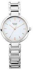 Titan Raga Viva White Dial Analog Metal Strap watch for Women NS2608SM01