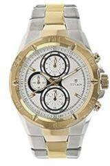 Titan Regalia Chronograph Stainless Steel Silver Dial Men's Watch Nn9308Bm01/Np9308Bm01