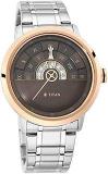 Titan Regalia Grandmaster Brown Dial Analog Stainless Steel Strap Watch For Men NS1828KM02