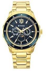 Titan Regalia Premium Green Dial Quartz Multifunction Stainless Steel Strap Watch for Men 1688KM05