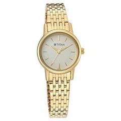 Titan Women Stainless Steel Ladies Karishma 2020 21 Analog White Dial Watch Np2593Ym02/Np2593Ym02, Band Color Gold