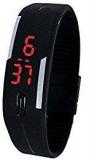 TLS TPU Band Red LED Digital Black Dial Unisex Watch TLS DIGIBLACKB1G1