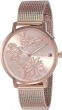 Tommy Hilfiger Quartz Analog Rose Gold Dial Stainless Steel Strap Watch for Women NETH1781922