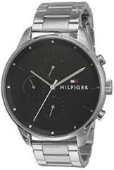 Tommy Hilfiger Quartz Multifunction Black Dial Stainless Steel Strap Watch for Men NETH1791485