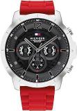 Tommy Hilfiger Quartz Multifunction Grey Dial Silicone Strap Watch For Men NETH1710490