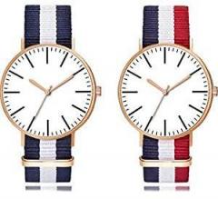 TURMOIL Analogue Unisex Watch White Dial Multi Colored Strap