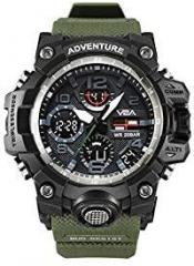 V2A Analogueue Digital Men's & Boy's Watch Black Dial