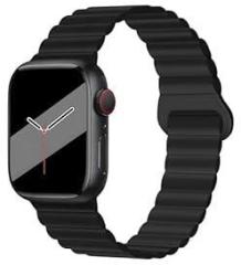 VEMIGON Silicone Magnetic Bands Compatible with Apple Watch Straps 49mm 45mm 44mm 42mm 41mm 40mm 38mm, Strong Magnetic Closure for iWatch Ultra2/Ultra, Series 9 8 7 6 5 4 3 2 1 SE Watch Not Included