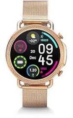 Vibez Vibez by Lifelong Ornate Smartwatch For Women with HD Display|Body Temprature |24x7 Heart Rate & SpO2 Tracking|8 Sports Mode|Sleep Monitor|IP67|7 days Battery Backup VBSWW450, 1 Year Manufacturer Warranty, Gold