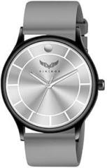 VIKINGS Unisex Silicone Analogue Silver Dial Watch VK GR 121 SLV SC