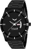 Vills Laurrens Analogue Black Dial Day And Date Men's Watch