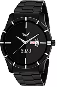 Vills Laurrens VL 1114 Stunning Black Day and Date Series Watch for Men and Boys