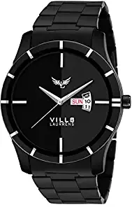 Black Dial Wrist Watch for Men and Boys VL 1114