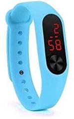 Vyas Digital Unisex Child Watch Black Dial, Blue Colored Strap