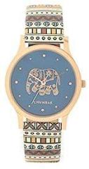 Women's Teal Carnival Elephant Wrist Analog Polyurethane Watch