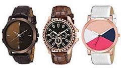 Y&S Analog Watch for Mens Womens Unisex Watches Combo Brown YS 20 53 60