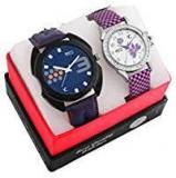 YOUTH CLUB Analogue Multicolour Dial Unisex Watch 83PP Pack Of 2