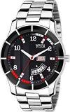 YOUTH CLUB Quartz Analogue Black Dial Day And Date Men's Watch