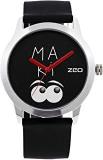 ZEO Black Silicon Strap Analog Wrist Watch For Unisex