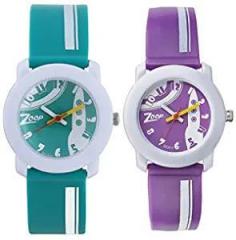 Zoop analogue Unisex green Dial & purple Dial NDC3025PP30C + NDC3025PP25C