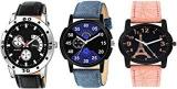 Y&S Analog Watch For Mens Womens Unisex Watches Combo Black YS 20 53 90