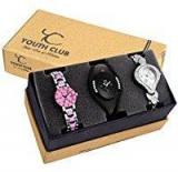 YOUTH CLUB Combo Of Three Analogue Multi Color Dial Girls' Watch LPKMBKDMSL