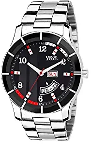 YOUTH CLUB Quartz Analogue Black Dial Day and Date Men's Watch