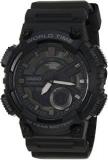 Youth Combination Analog Digital Black Dial Men's Watch AEQ 110W 1BVDF AD218