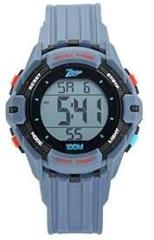 Zoop Silicone Digital Black Dial Unisex Child Watch Nr16012Pp01