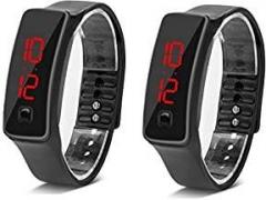 ZUPERIA Digital Unisex Watch Pack of 2