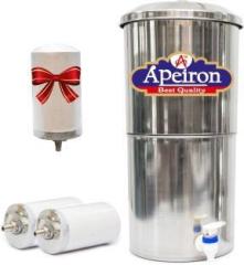 Apeiron Water Purifier With Ceramic Candle 21 Litres Gravity Based Water Purifier