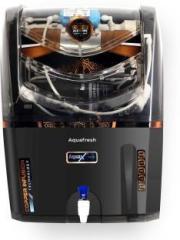 Aqua Fresh AquaXcrux smoke Needs no service for 3 years Unconditional Warranty 14 Litres RO + UV + CU Guard + Alkaline Enhancer + Mineral Water Purifier