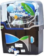 Aqua Fresh BLACK NYC Model 15 Litres ALKALINE VITAMIN B12 + RO + UV + UF + TDS + ALKALINE VITAMIN B12 15 Litres RO + UV + UF + TDS Water Purifier