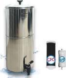 Ferrum Ultra A1 Water Filter Stainless Steel with Ultrafilter + Activated Carbon 14 Litres Gravity Based + UF Water Purifier