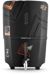 Grand Plus Banza without LED Black 12 Litres RO + UV + CU Guard + Alkaline Enhancer + Mineral Water Purifier