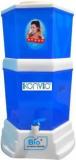 Konvio Gravity Water Purifier Filter Bio Nano Non Electric White And Blue 12 Litres 12 L UF Water Purifier