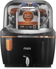 Marq By Flipkart AQUA MINI BLACK SWIFT 14 Litres RO + UV + UF + TDS + ALK + Copper Water Purifier with Pre filter and BIS Certified