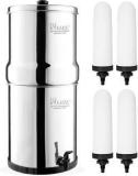 Rama 17 Litre Storage 304 Grade Steel Water Purifier With 7 Inch Candles 4 Pcs 17 Litres Gravity Based Water Purifier