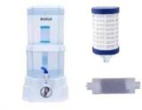 Always Gravity Water Purifier Non Electric White 15 Litres With Extra Filter Set 15 Litres Gravity Based Water Purifier