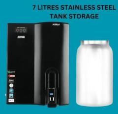 Always Steelguard RO with Stainless Steel Tank with LED display 10 stage 7 Litres RO + UV + UF + TDS Control + Alkaline + UV in Tank Water Purifier