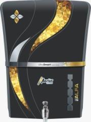 Aqua Fresh ALFA BLACK MINERAL RO+UV+UF+TDS+Mineral AUTOMATIC ELECTRICAL BOREWEL 1500TDS 12 Litres RO + UV + UF + TDS Water Purifier