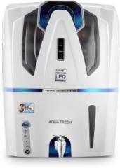 Aqua Fresh ESC NEXT GENERATION SMART WHITE AUDI 12 Litres RO + UV + UF + Copper + TDS Control Water Purifier with Prefilter