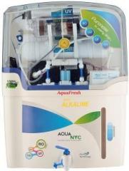 Aqua Fresh NYC ALKALINE blu ro+uv+uf+tds+ALKALINE 15 Litres 15 L RO + UV + UF + TDS Water Purifier