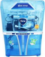 Aqua Shine Transparent Model purify Mineral ro+uv+uf+tds 12 Litres 12 L RO + UV + UF + TDS Water Purifier