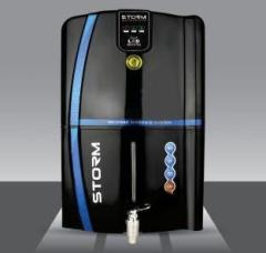 Aqua STROM FULL BLACK Smart LED indicator With Copper Filter 12 Litres RO + UV + UF + Copper + TDS Control Water Purifier